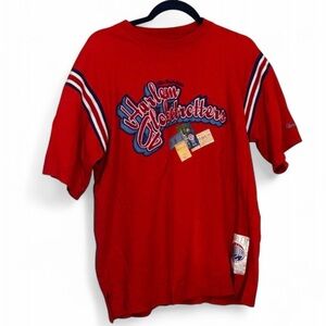 Vintage Platinum Fubu The Harlem Globetrotters Red Cotton Tee Shirt, T-Shirt Top